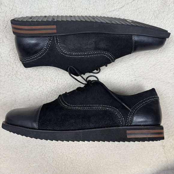 Aetrex Jaden Cap Toe Lace Up Oxford Men's Black Comfort Dress Shoes Size 12 - Picture 3 of 8